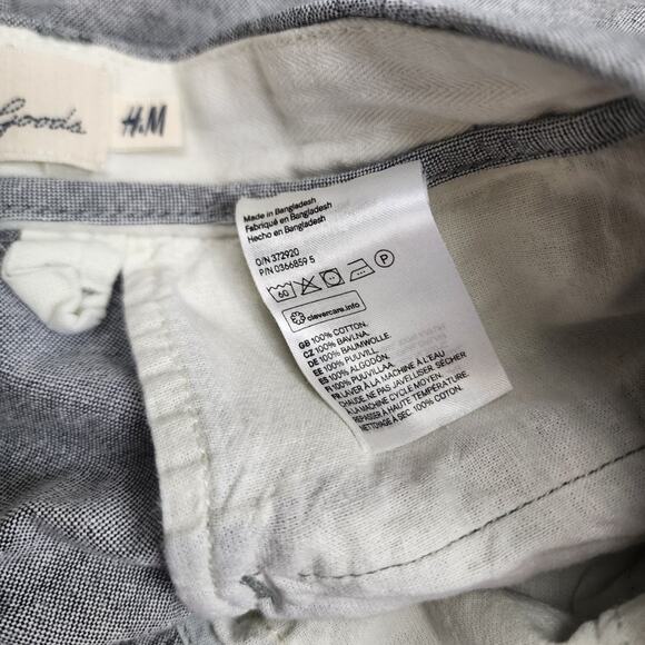 H&M Label of Graded Goods Gray Chino Type Cotton Shorts w/ Pockets Men's Size 30 - Picture 9 of 9